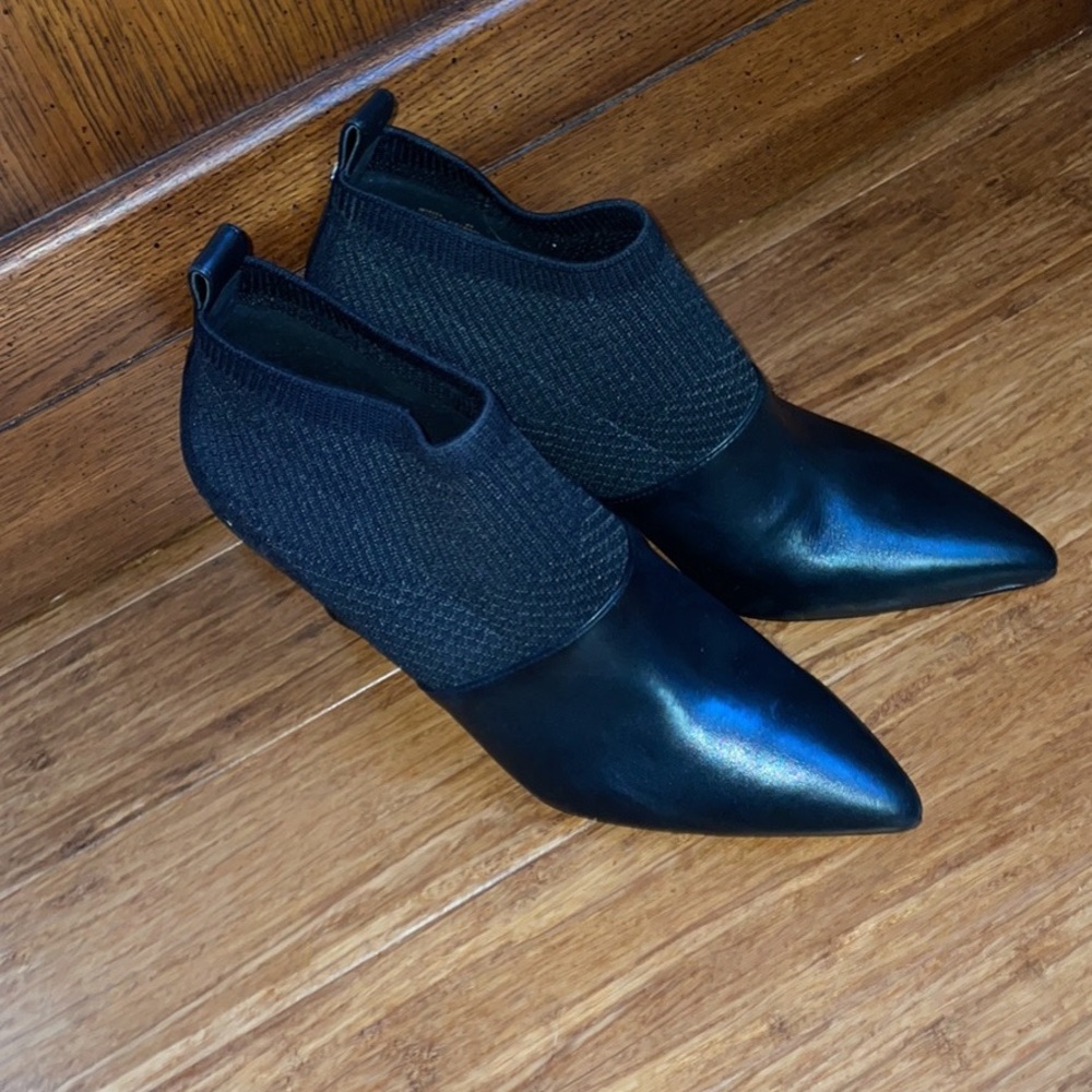 Women’s brand new fashion slip on black Coke Haan booties